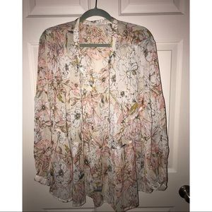 FLORAL LUCKY BLOUSE SIZE 1X